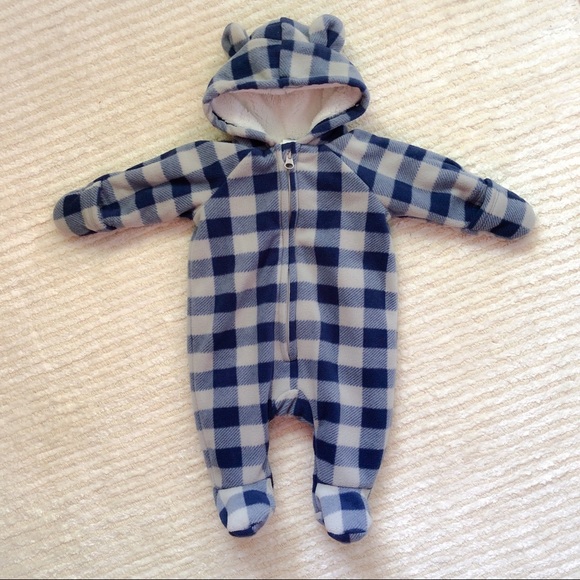 Old Navy infant boys fleece coverall - Picture 1 of 7